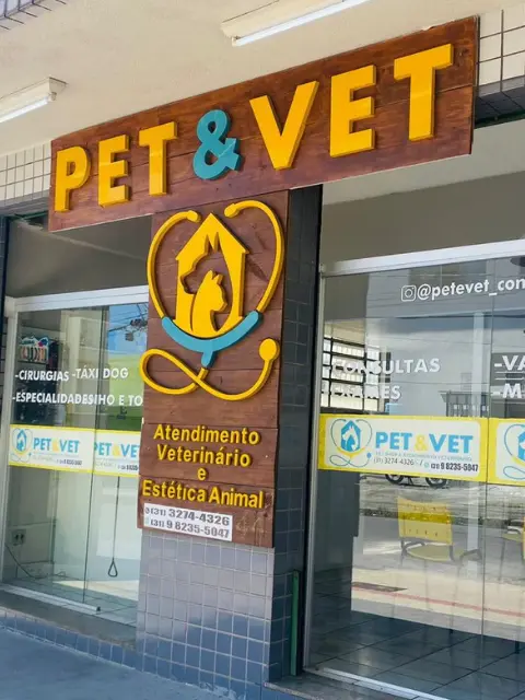 Estrutura completa da Pet & Vet — Laboratório e diagnóstico por imagem em BH